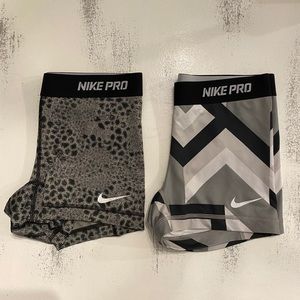 2x Nike Pro Spandex - Size Small
